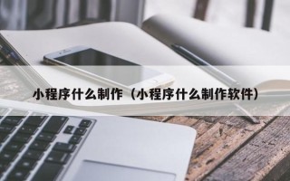 东至小程序什么制作（小程序什么制作软件）